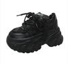 Fashion Thickened breathable mesh women's casual shoes wedge heel thick-soled shoes sports shoes 2024 spring and autumn fashion