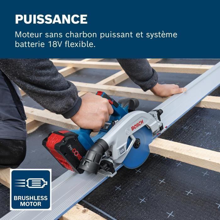 Scie circulaire - Bosch - GKS 18V-57-2 GX - Sans fil - 18V - Profondeur de coupe 57mm