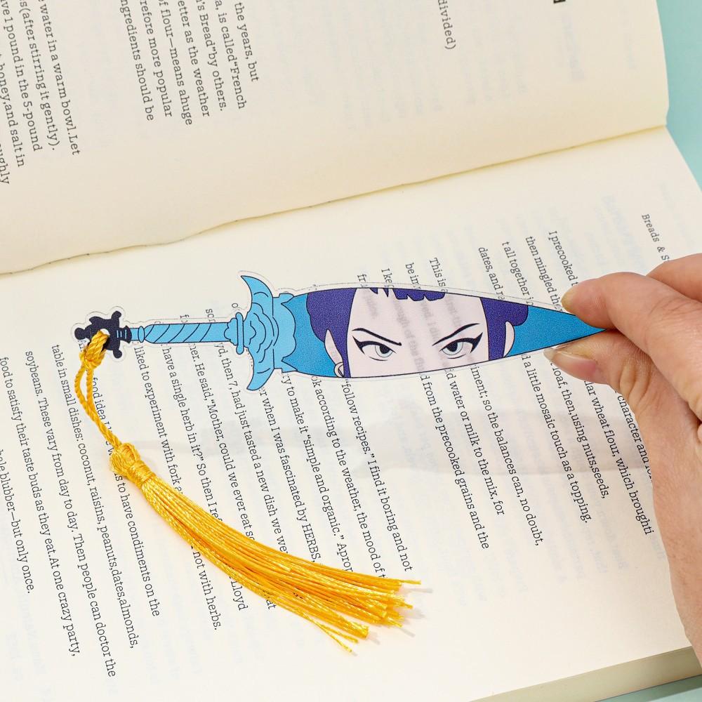 K-Pop Demon Hunters Theme Acrylic Tassel BookmarkK-Pop Demon Hunters Theme Acrylic Tassel Bookmark