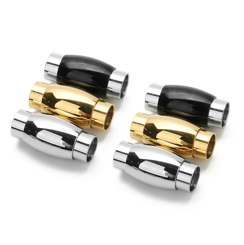 2pcs Stainless Steel Magnetic Clasps Magnet Hook Jewelry Findings Fit 6mm Leather Bracelet Magnetic Clasp DIY Jewelry Making