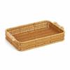 Rectangular Wicker Tray Practical Serving with Handles Lightweight