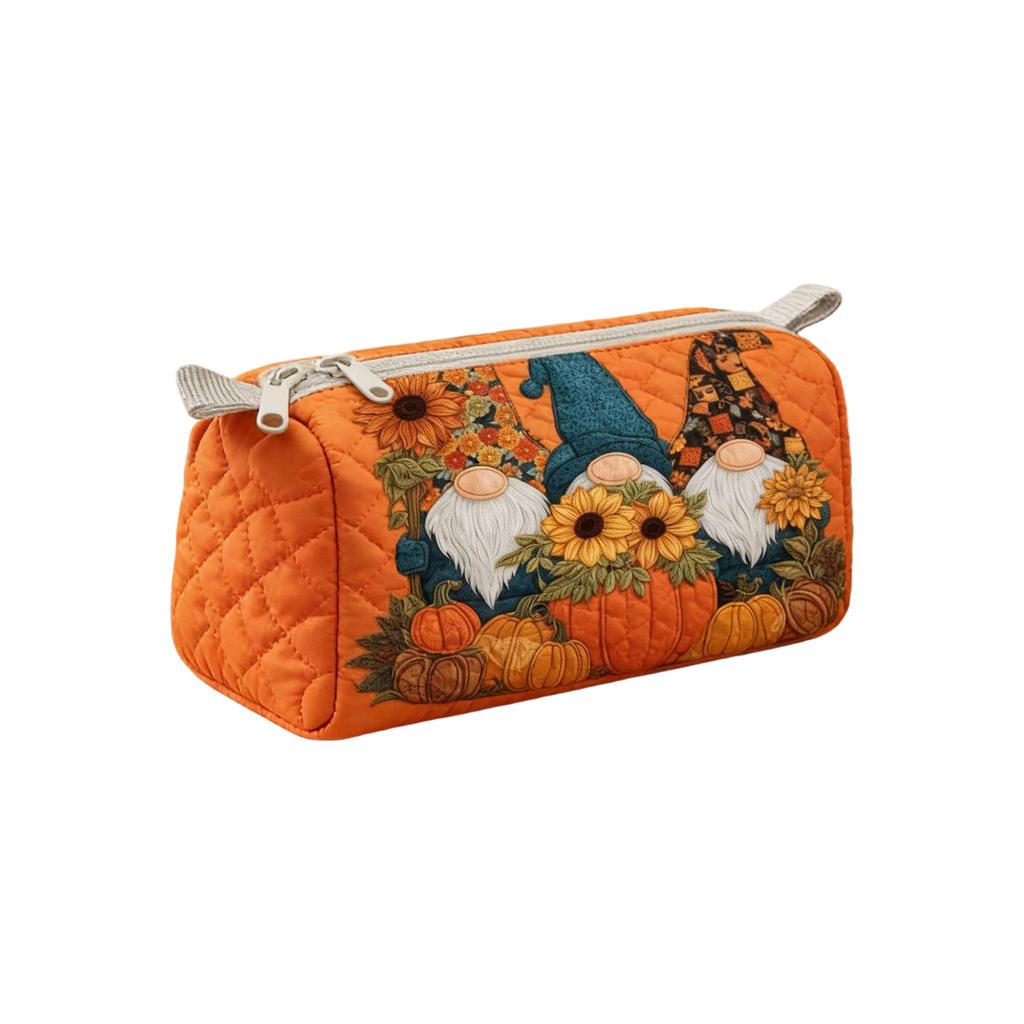 Quilted Storage Bag Cosmetic Organizer Multifunctional Travel Pouch Small Size Durable Lightweight Portable