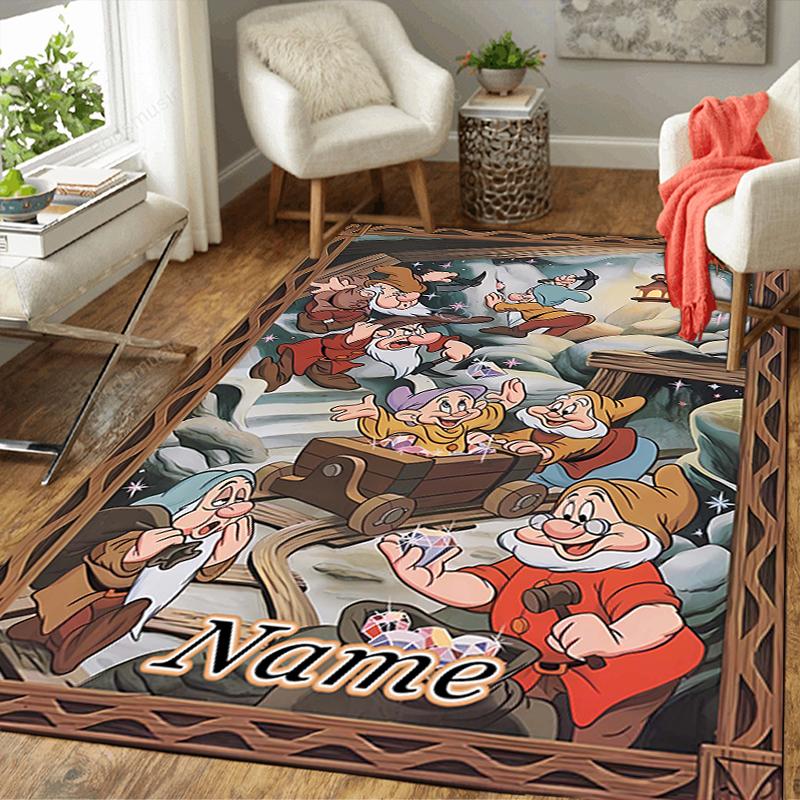 Custom 1Pc Grumpy Dopey'S Adventure Rug Office Carpet Indoor Outdoor Entrance Doormat Nonslip Soft And Comfortable Living Room D916240
