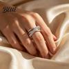 Layered Ring Finger Adjustable Open Design Multi-Layer Interlaced Winding Shape