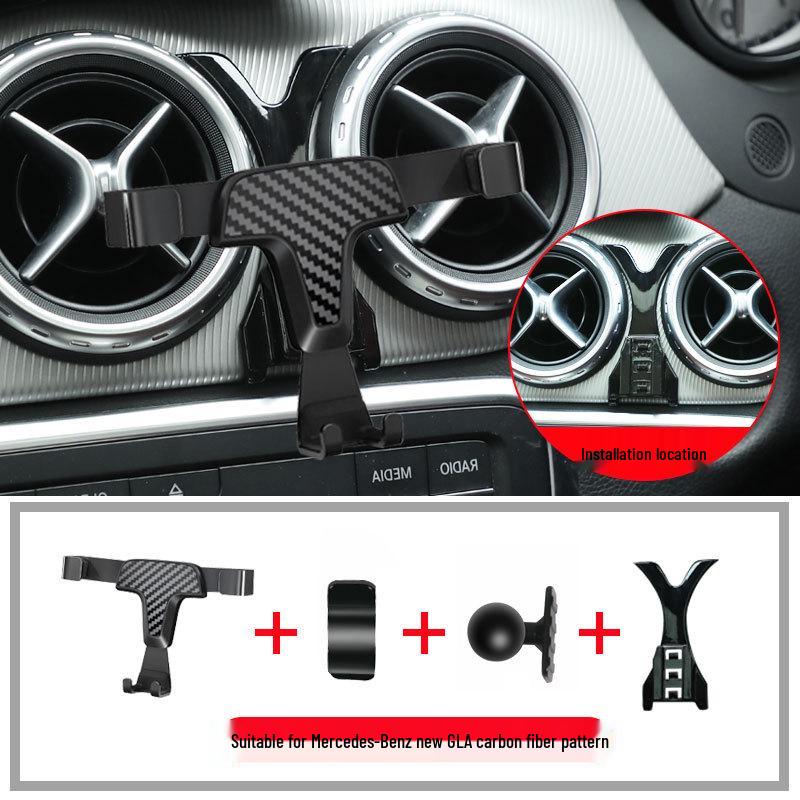 Wireless Charging Phone Holder for Mercedes-Benz 15-19 GLA/13-19 CLA, Navigation Compatible