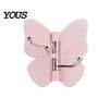Hair Tie Holder Hook Rotating Butterfly Adhesive Wall Hooks, 3-Prong No-Drill Swivel Hangers, with Key Adjustable Angle Space-Saving Hook, for