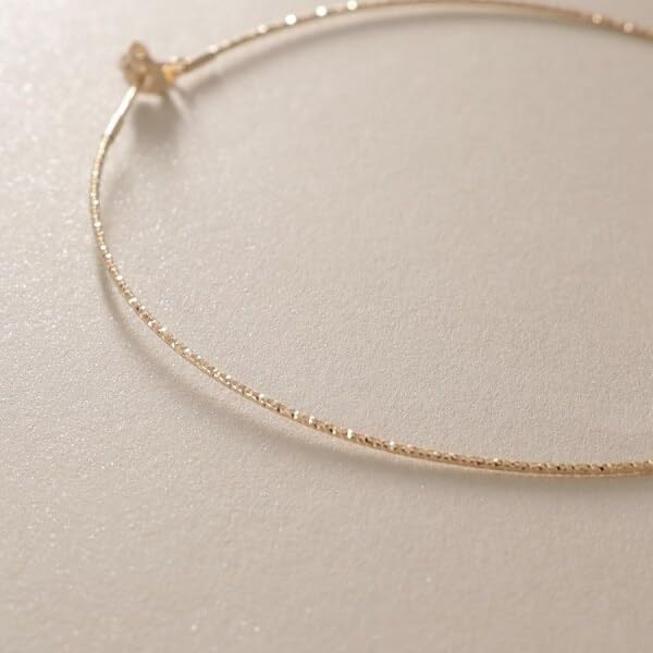 K10 Runddraht-Creolen Gelbgold 00 [Kokoshnik] (groß) (100)