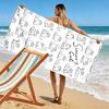 Simon's Cat Print Strandlaken, Groot Zacht Sneldrogend Handdoek voor Strand Camping Zwemmen