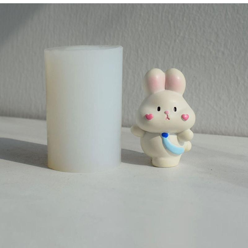Cartoon Rabbit Chocolate Silicones Molds Cute Rabbit Fondant Decors Molds for DIY Decoration Making Soap Candle