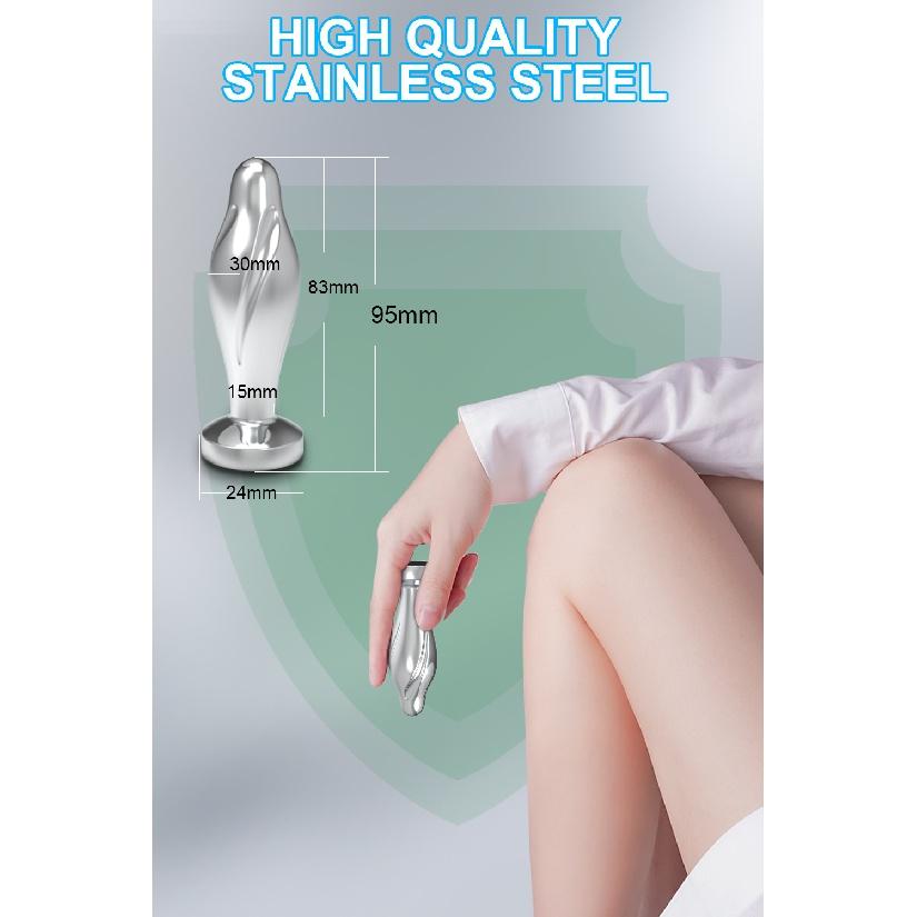 Bluetooth APP Anal Plug Vibrator Female Remote Control Clitoris Stimulator Metal Butt Plug Adult Supplies Sex Toys for Women