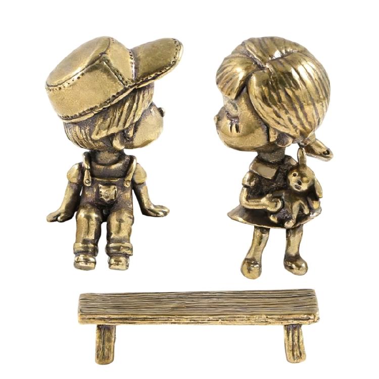 Charm Brasses Miniature Model of Childhood Sweethearts Suitable as Thoughtful Gift for Celebration 1