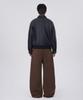 GLW High Curved Wide Cotton Pants Brown