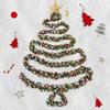 2M Christmas Snowflake Tinsel Garland Xmas Tree Decoration Christmas Metallic Twist Garland Ceiling Hanging New Year Party Decor MIT