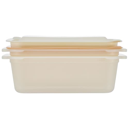 Skater Usamaru Storage Containers, 530ml X 2, Made In Japan, FCNN5W-A, Easy-to-Clean Grooveless, Microwave-Safe with Lid On