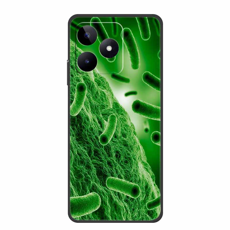 6.74" For Realme Note 50 Case Black Silicone Soft TPU Phone Cases Back Cover For Realme Note 50 Case Note50 Protective Coque Bag