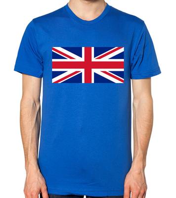 Union Jack Flag Map T-Shirt Men Ladies Unisex Top