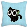 Cartoon luo xiaohei cat Pillow Covers Cartoon Sofa Decorative Home Double-sided Printing Short Plush Cute Cushion Cover