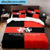 3PCS Stade Football Club Crest Bedding Set,Including 1pc Duvet Cover And 2pcs Pillowcases Perfect for Bedroom, Dormitory, Fan Christmas gift