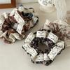 New Fringed Bag with Triangular Scarf, Floral Lace, Soft and Cozy Fabric Headscarf Hairpin Headpiece