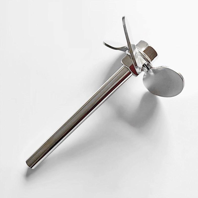 1pcs Lab Stainless Steel DIA40mm To 120mm Three Blade Propeller Stirring Dispersing Rod with Nut,Blade and Rod Choose Separetely