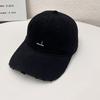 New Retro Washed Soft Top Cap Children's Embroidered Letter Baseball Cap Versatile Face Small Men's and Women's Sun Hats