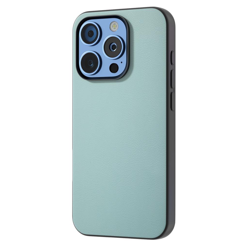 For iPhone 16 Pro Max Case PU Leather Coated TPU+PC Hybrid Phone Cover