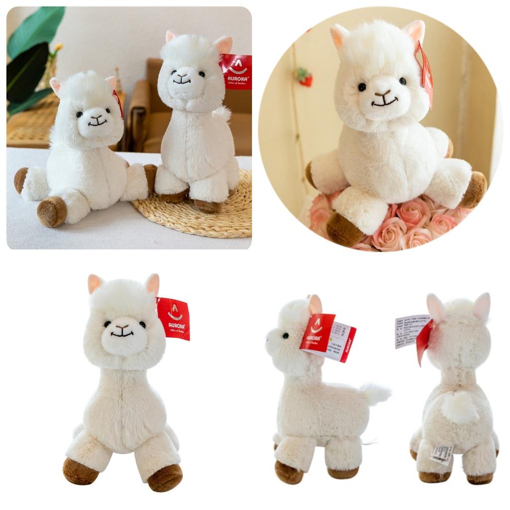 Cute And Adorable Plush Alpaca Toy Perfect Birthday Gift For Girls With Long Fur And Soft Pp Cotton Filling 30cm/0.16kg White