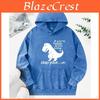 You If Youre Know Happy It Dinosaur Print Washed Hoodies Loose Streetwear Allmatch Cotton Hoody Autumn Women Pullover