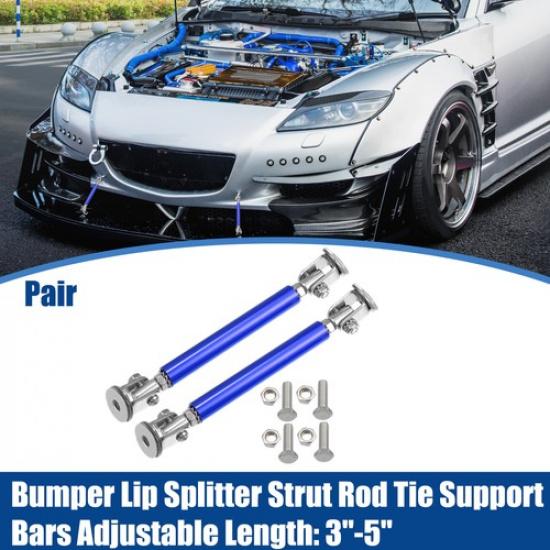 1 Pair Aluminum Alloy 3 -5  75mm Car Front Bumper Lip Splitter Strut Rod
