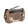 Outdoor Hand Crank Radio with Built In Flashlight and Playback Options