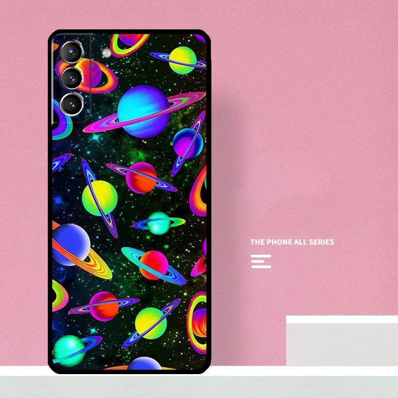 Outer Space Planet Stars Moon Phone Case For Samsung Galaxy S25 S26 Ultra S20 S21 S22 S23 S24 Plus S10 S25 FE Cover Coque
