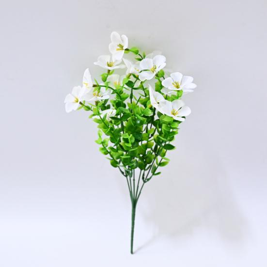 Artificial Flowers for Outdoors UV Resistant Mixed Bundles Fake Wildflower Bouquet Realistic Spring Planter Filler for Hanging Baskets Porch Patio