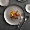 Industrial Retro Stainless Steel Outdoor & Dinner Plates - Creative Tableware for Camping and Desserts