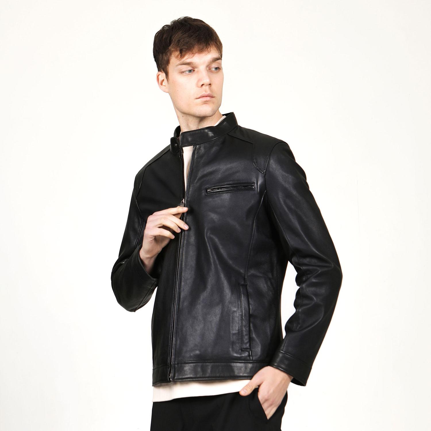 

Подлинная, натуральная кожа для мужчин, мужской Mont 3XL чёрный