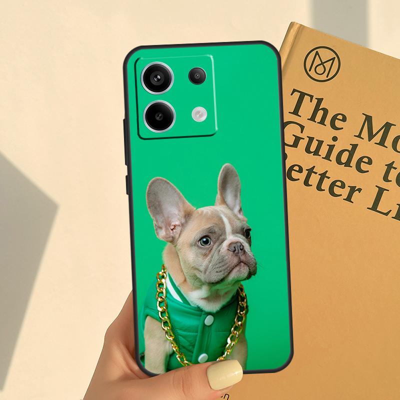 French Bulldog Dog Cover For Xiaomi Redmi Note 11 10 12 13 14 Pro 11S 12S Case For Redmi 15C 10C 13C 12C 14C 15