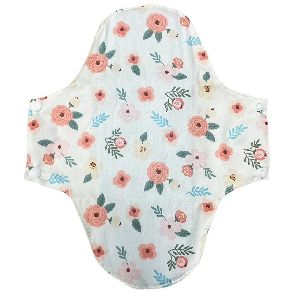 New 23cm Washable Graphene Cotton Menstrual Pads, Reusable Antibacterial Sanitary Napkins