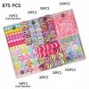 Fashion Hair Accessories Set, Glitter Bow Clips Star Clips Floral Hair Ties Non-Damaging Elastic Bands Tie Clips, High-Value Multi-Purpose Portable