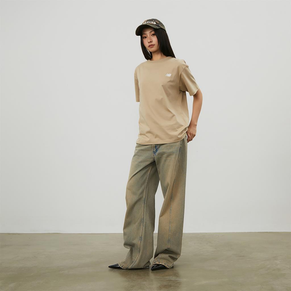 New Balance T Shirt Unisex Khaki AMT42315-SOT