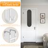2 Pcs Over Door Hook Metal Double Door Hanger Hook Kitchen Bathroom Cabinet Door Back Type Coat Towel Storage Hanger