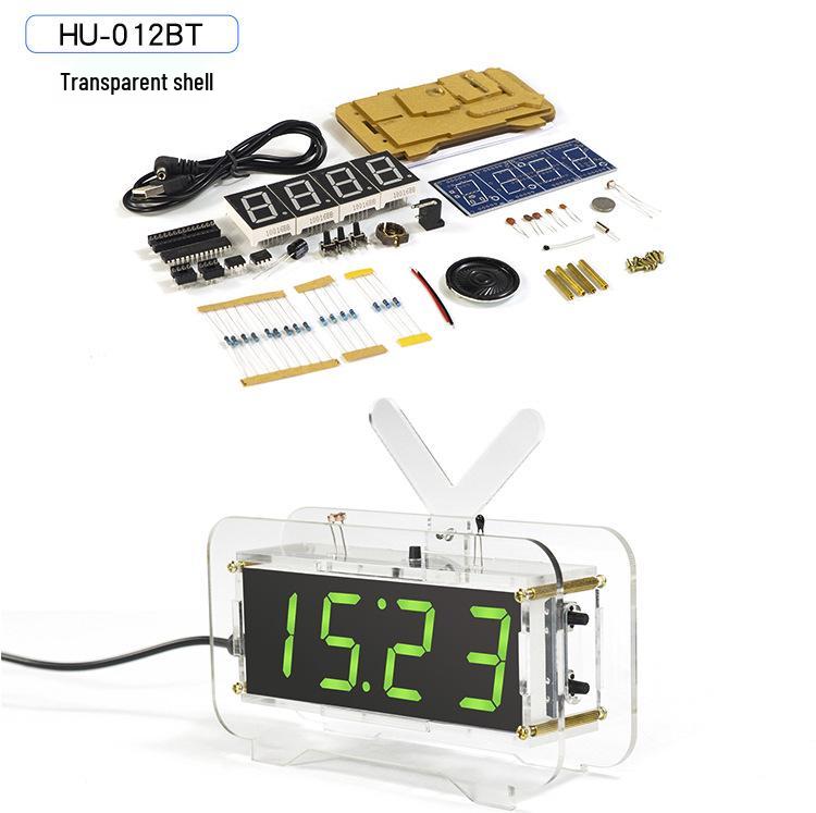DIY LED Microcontroller Clock Kit: Build Your Own Digital Alarm Clock