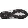 Under Armour Spotlight Hammer Mid top Soccer Shoes Black White Kids' (Unisex) Kids' Soccer Shoes 6006224 001