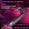 Rabbit-ear Cock Ring Vibrating Anal Plug with Clitoral Stimulator, Wearable Double Ended Anal Plug, Unisex Dual User Anal Sex Toy