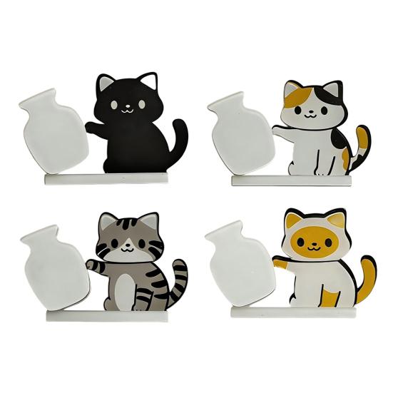 1/2Pcs Cat Whiskers Holder Refrigerator Magnet Cat Hair Miniature Vase Collector Container Pet Memorial Keepsake Decoration