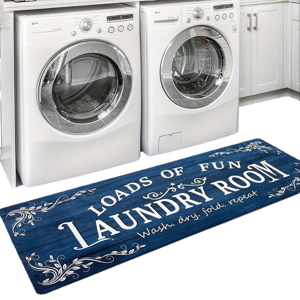 Vintage Waschküchenbodenmatte Schmutzabweisend Abriebfest Ölabsorbierend Kücheneingangsfußmatte