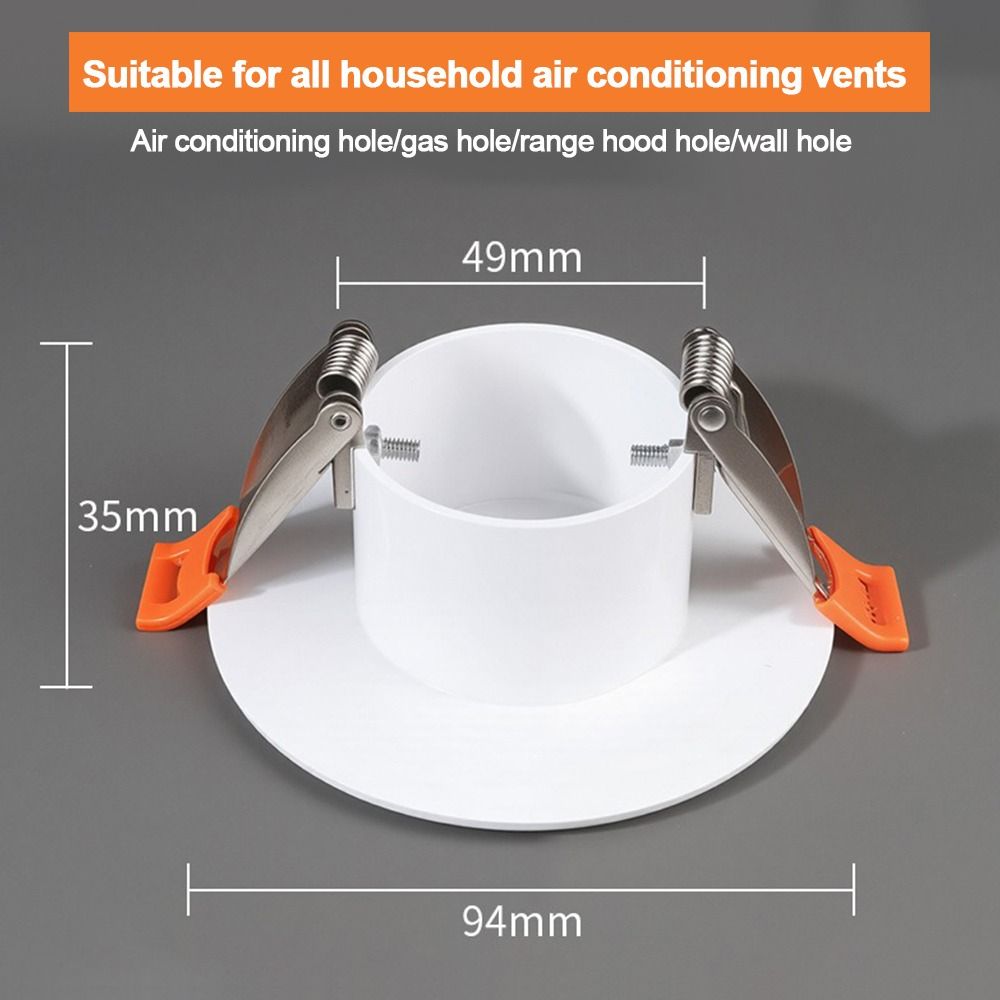 New 50-85mm Air Conditioning Hole Cover White Round Hole Cover Plate Plastic Hole Plug Enhanced Concealment