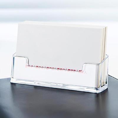 Display Stands Card Case Box Desktop Office Acrylic Plastic Single Layer Transparent Desktop Business Card Holder Display Stand