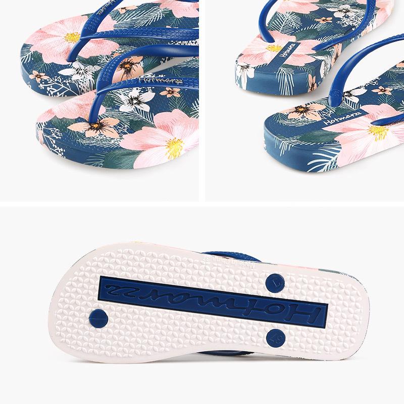 Fashion Tongs d'été pour femmes, pantoufles de plage, imprimé, coordonnantes, sandales de piscine, pour dames, nouvelle collection