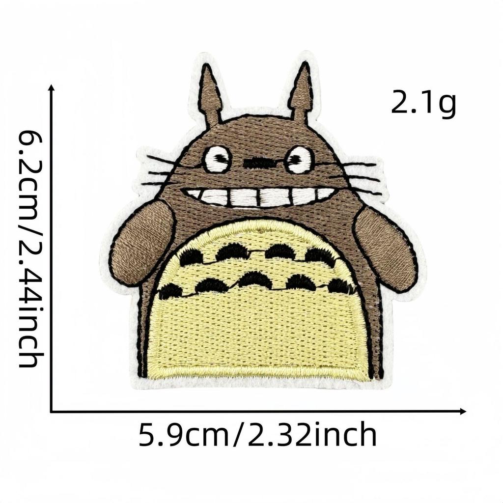 Cartoon Character Iron-On Embroidery Patch for Children's Clothing