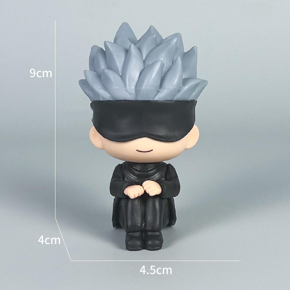 9cm Anime Jujutsu Kaisen Figure Itadori Yuji Gojo Satori Fushiguro Megumi Kugisaki Kawaii Toy Car Decoration PVC Model Gift