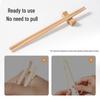 Individually Wrapped Carbonized Bamboo Disposable Chopsticks - 100 Pairs